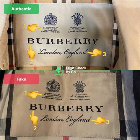 burberry real vs fake tag|genuine burberry label.